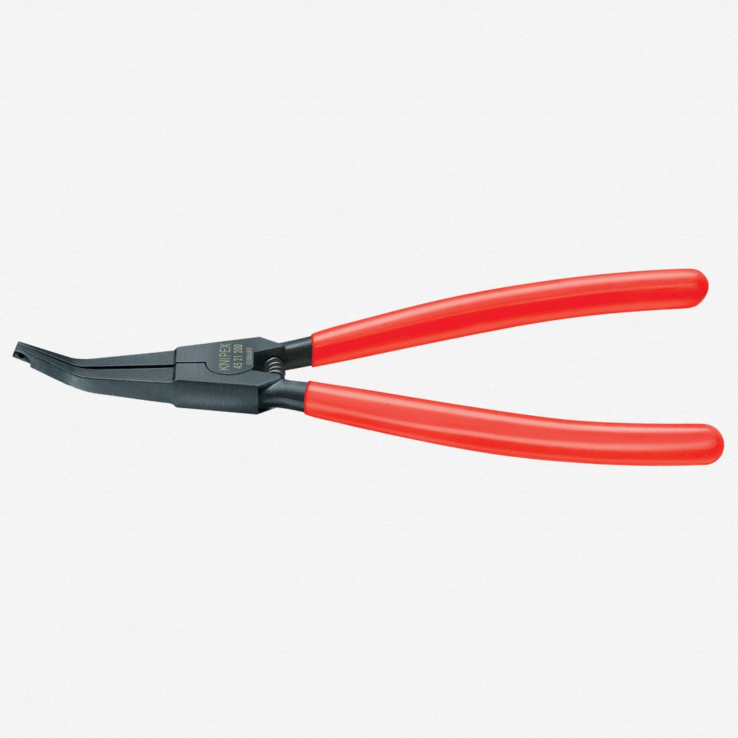 Knipex Special Retaining Ring Pliers Angled for retaining rings on 12+ mm shafts - 4521200 - KC Tool