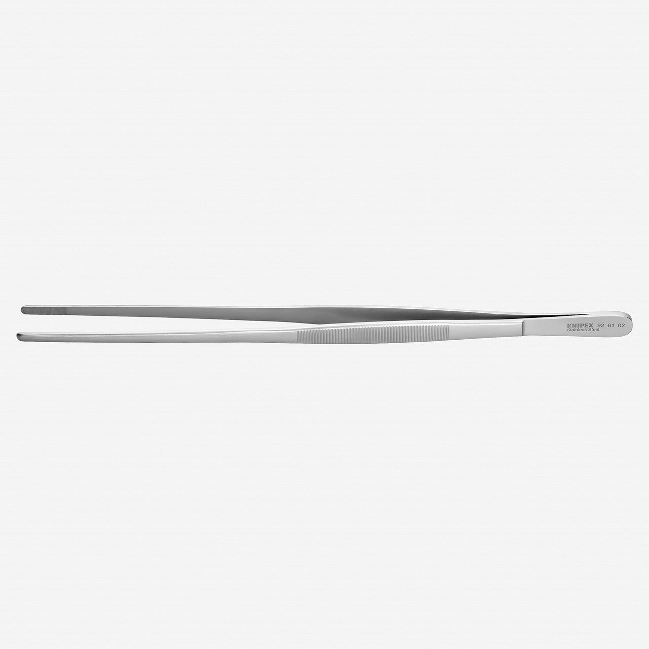 Knipex Stainless Steel Gripping Tweezers, Blunt Tips, 11.75" - 926102 - KC Tool