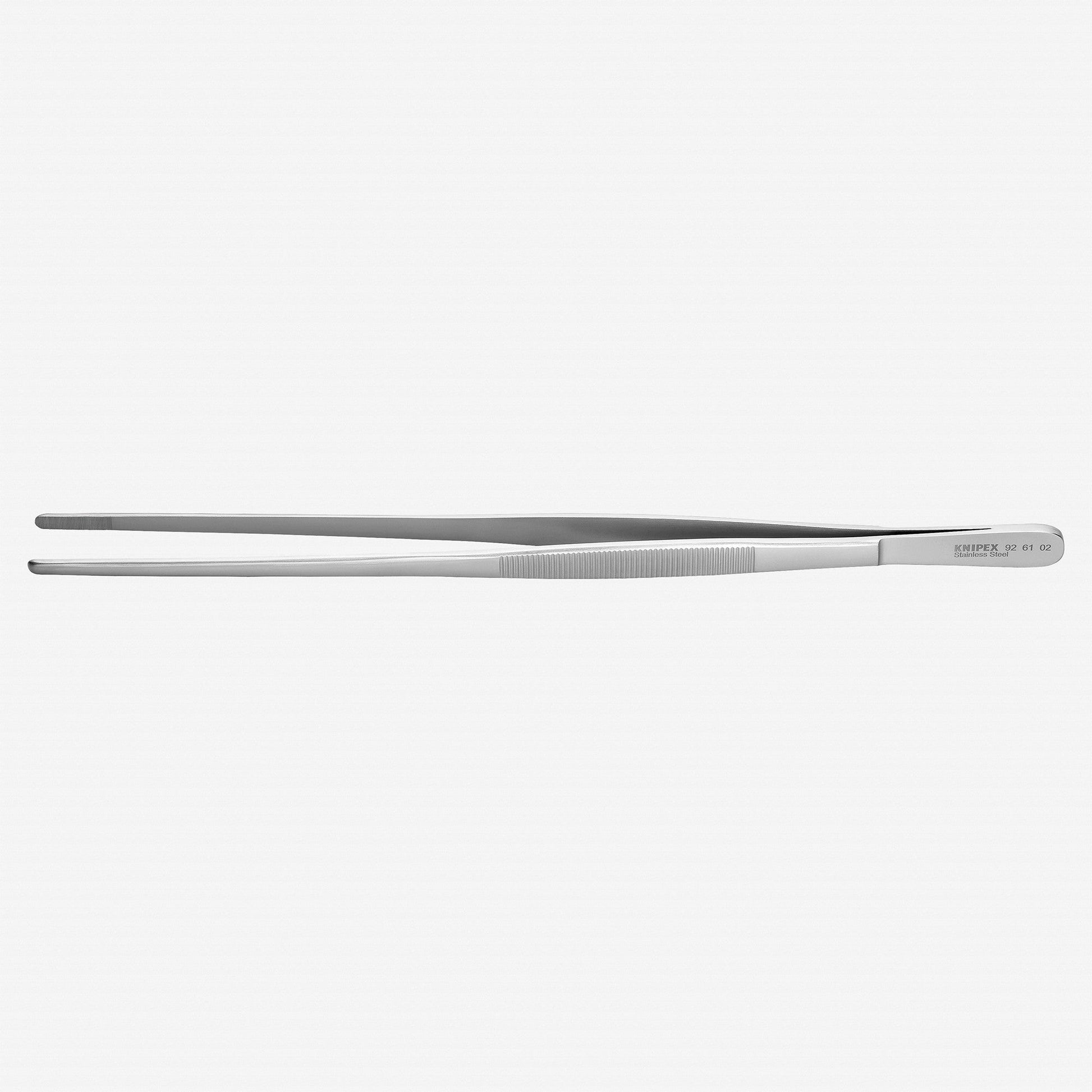 Knipex Stainless Steel Gripping Tweezers, Blunt Tips, 11.75" - 926102 - KC Tool