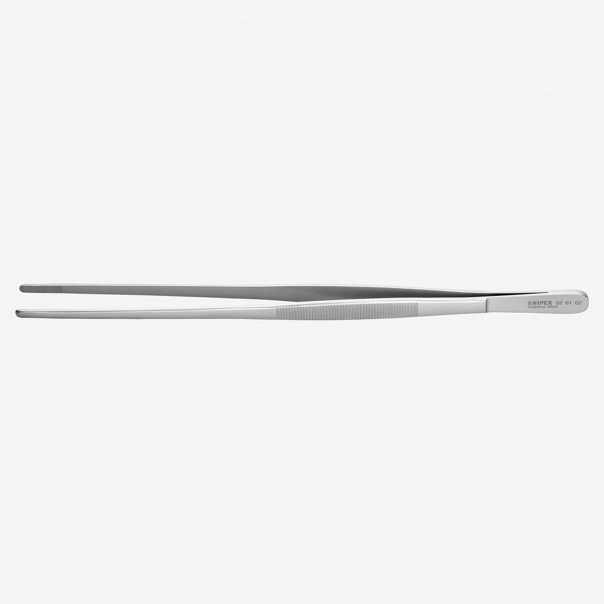 Knipex Stainless Steel Gripping Tweezers, Blunt Tips, 11.75" - 926102 - KC Tool