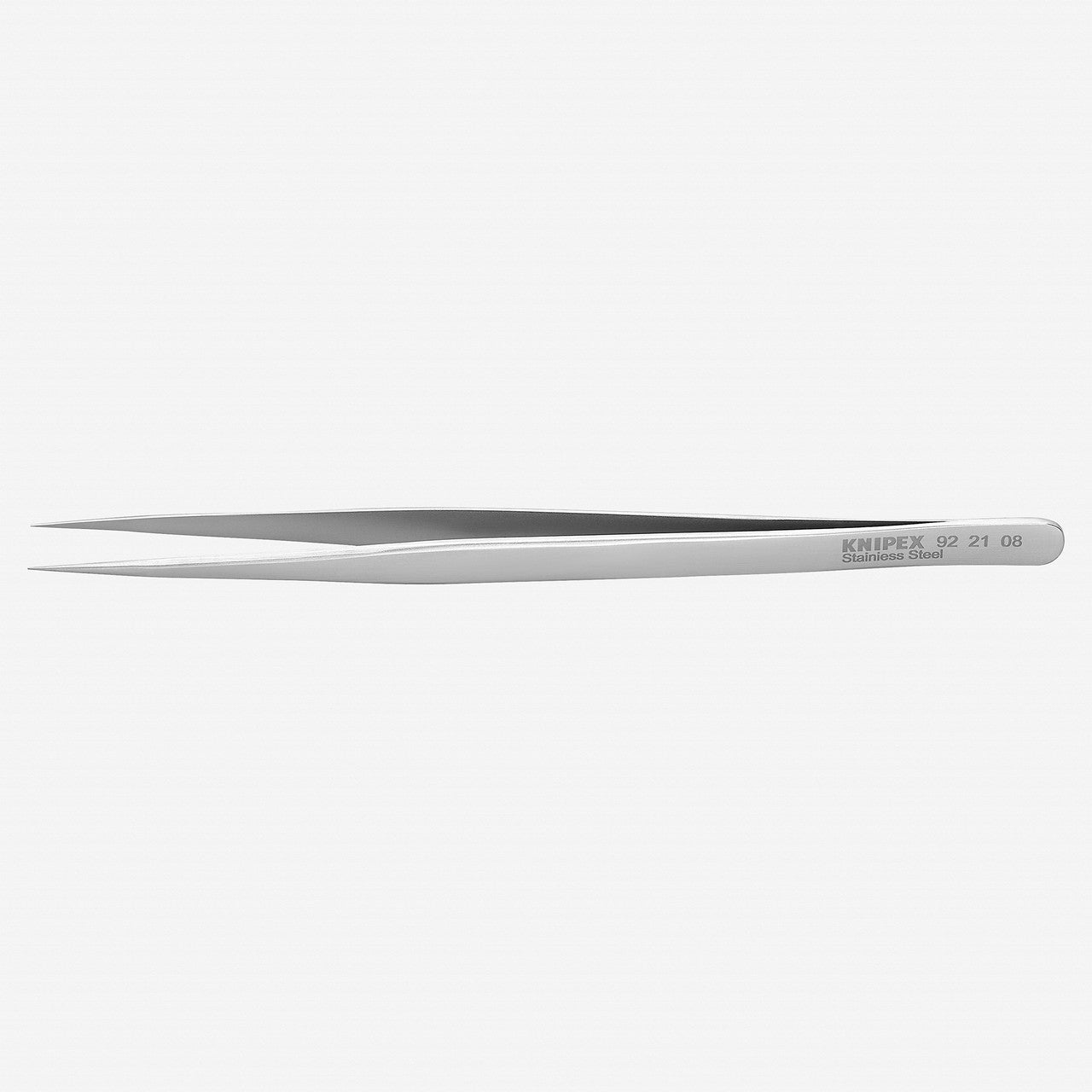 Knipex Stainless Steel Gripping Tweezers, Needle - Point Tips, 5.5" - 922108 - KC Tool
