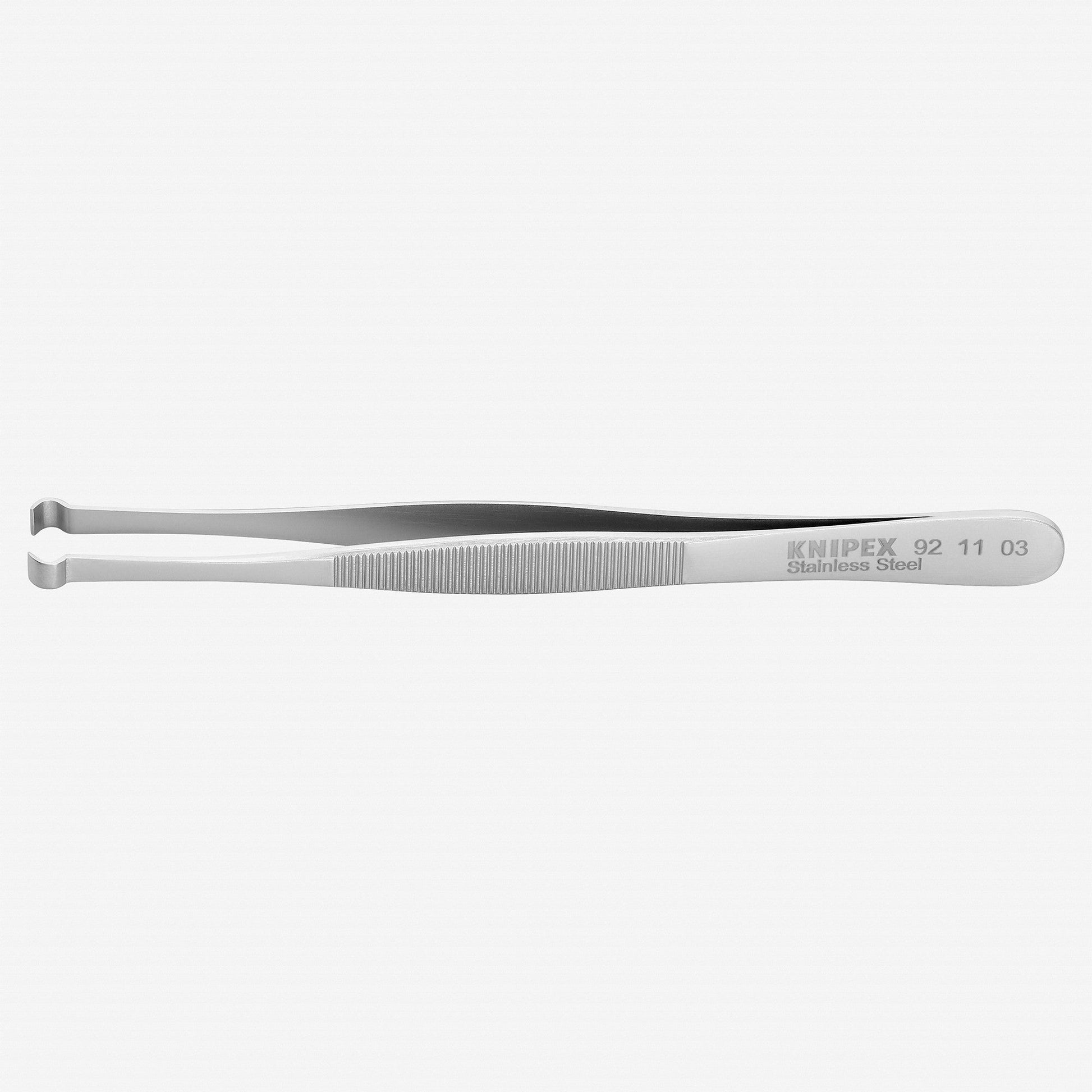 Knipex Stainless Steel Positioning Tweezers, 4.75" - 921103 - KC Tool