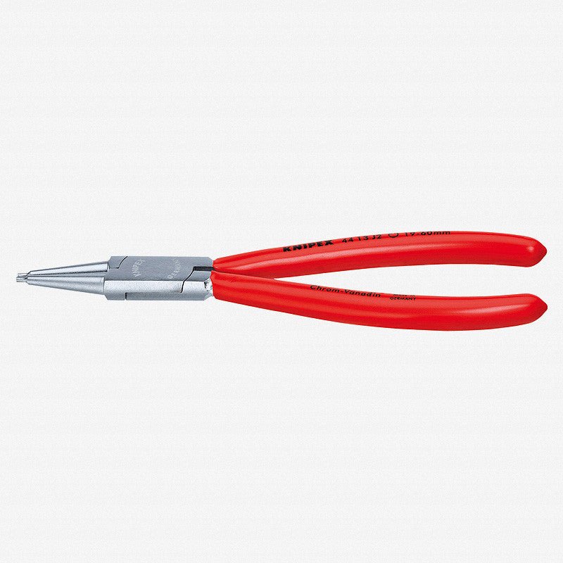 Knipex Straight Tip Internal Circlip Pliers 19 - 60 mm dia - Chrome w/ Plastic Grip - 4413J2 - KC Tool