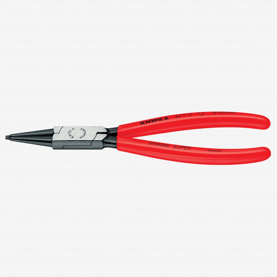 Knipex Straight Tip Internal Circlip Pliers 40 - 100 mm dia - Plastic Grip - 4411J3 - KC Tool