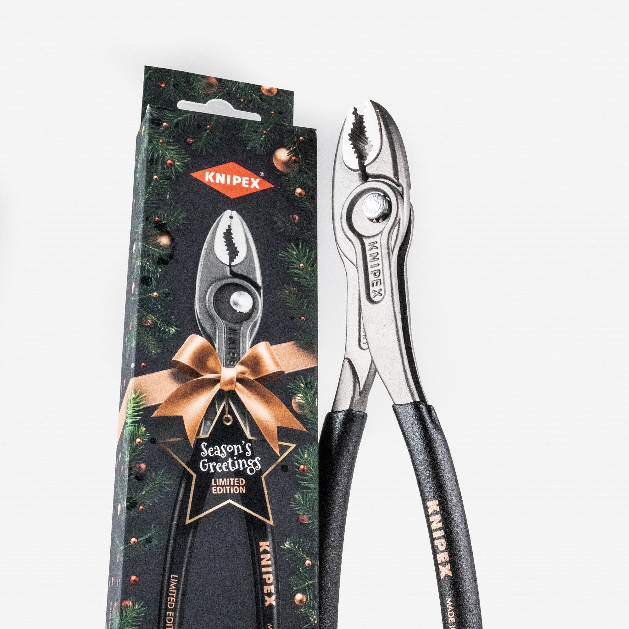 Knipex Twin Grip 8" Limited Edition Holiday Pliers - Plastic Grip - 8201200S02 - KC Tool