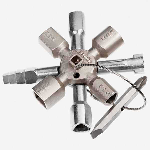 Knipex TwinKey for all standard cabinets and shut-off systems