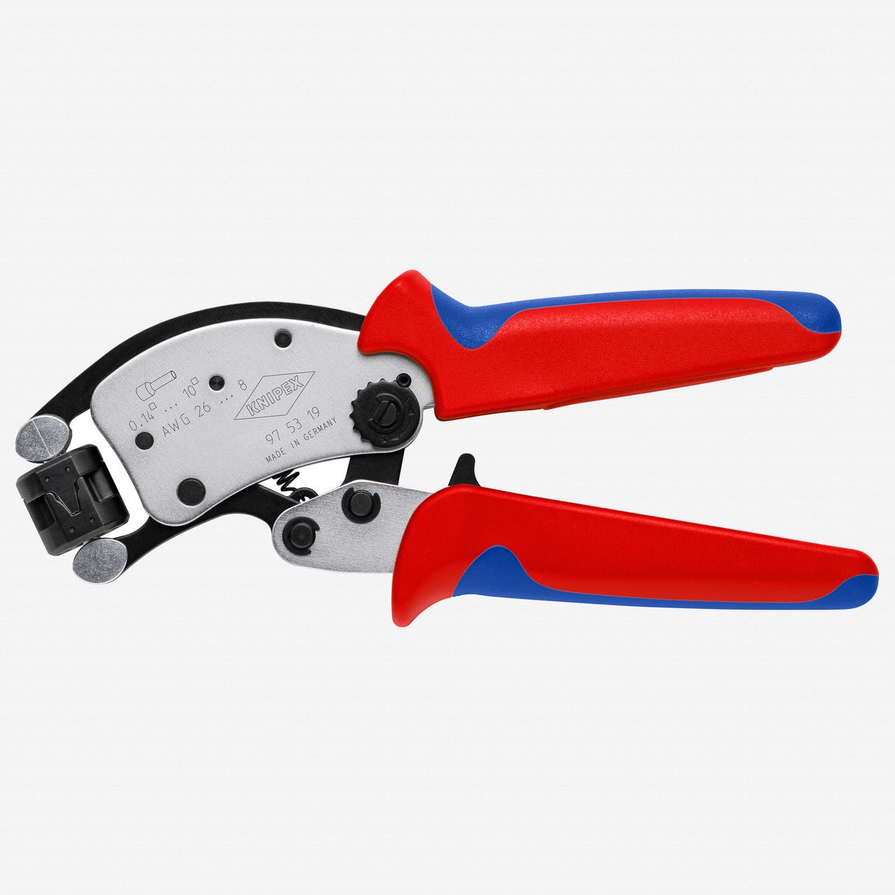 Knipex Twistor T Self - Adjusting 8" Crimping Pliers for Wire Ferrules - 975319 - KC Tool