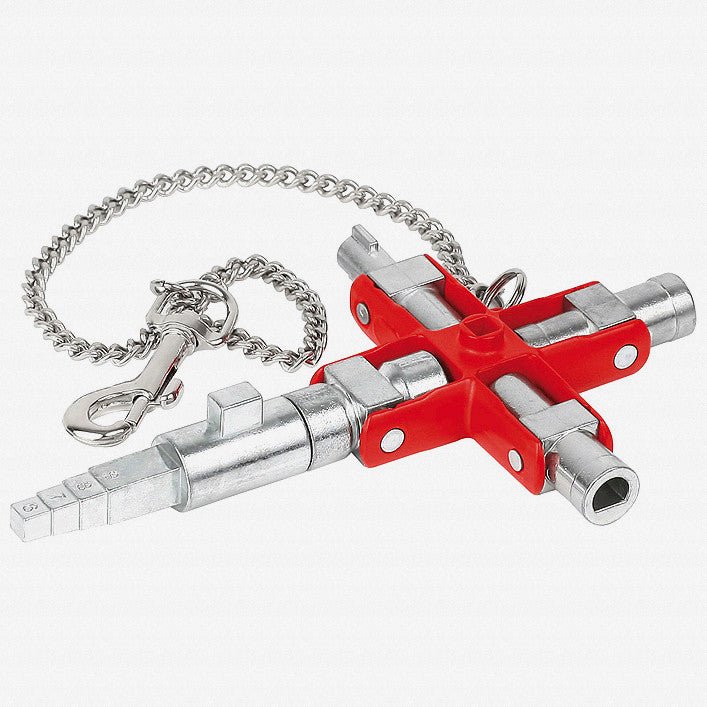 Knipex Universal Key "Construction" for all standard cabinets and shut - off systems - K001106V01 - KC Tool