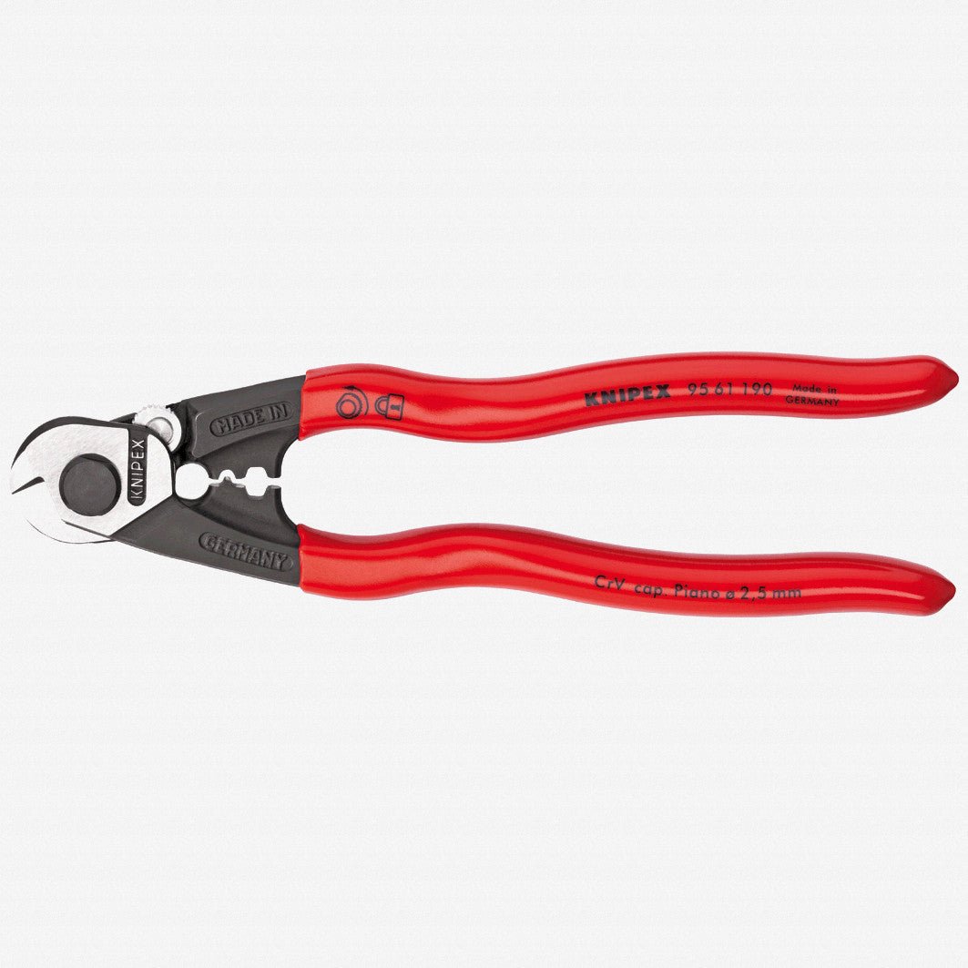 Knipex Wire Rope Cutter / Shears - Plastic Grip - 9561190 - KC Tool