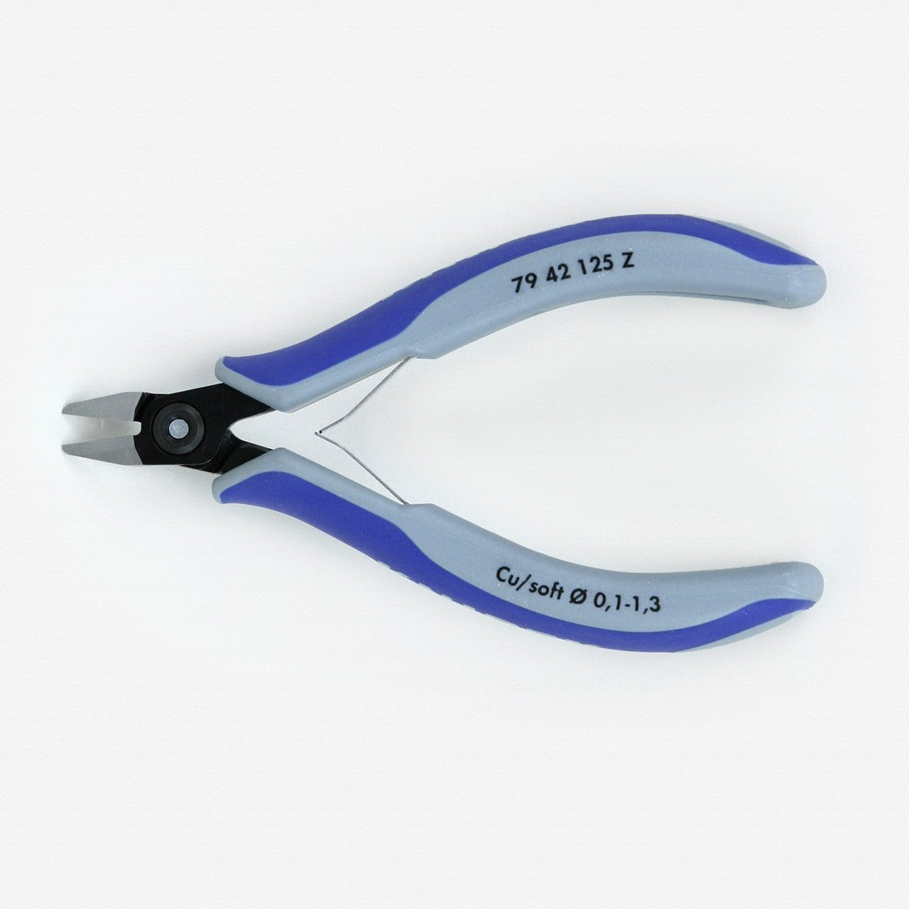 Knipex Z Precision Electronics Diagonal Cutters Pointed Head - MultiGrip NYM Cable (flush cut - soft materials) - 7942125Z - KC Tool