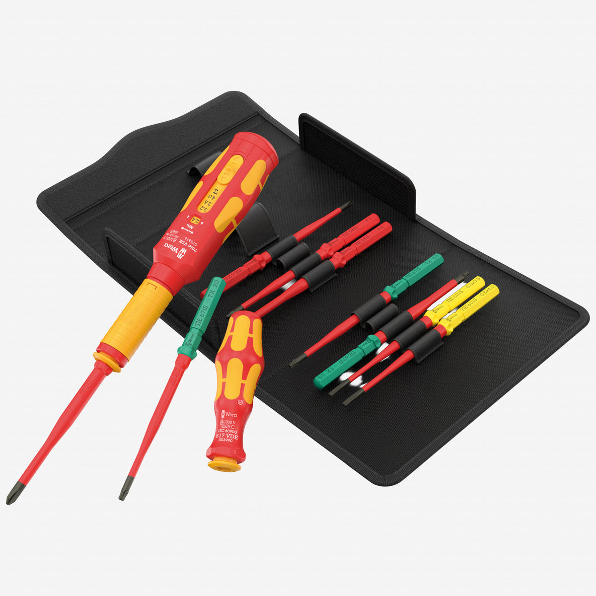 Wera 006635 Kraftform Kompakt VDE Safe-Torque Speed Switch Cabinet Set Basic 2, 11 Pieces