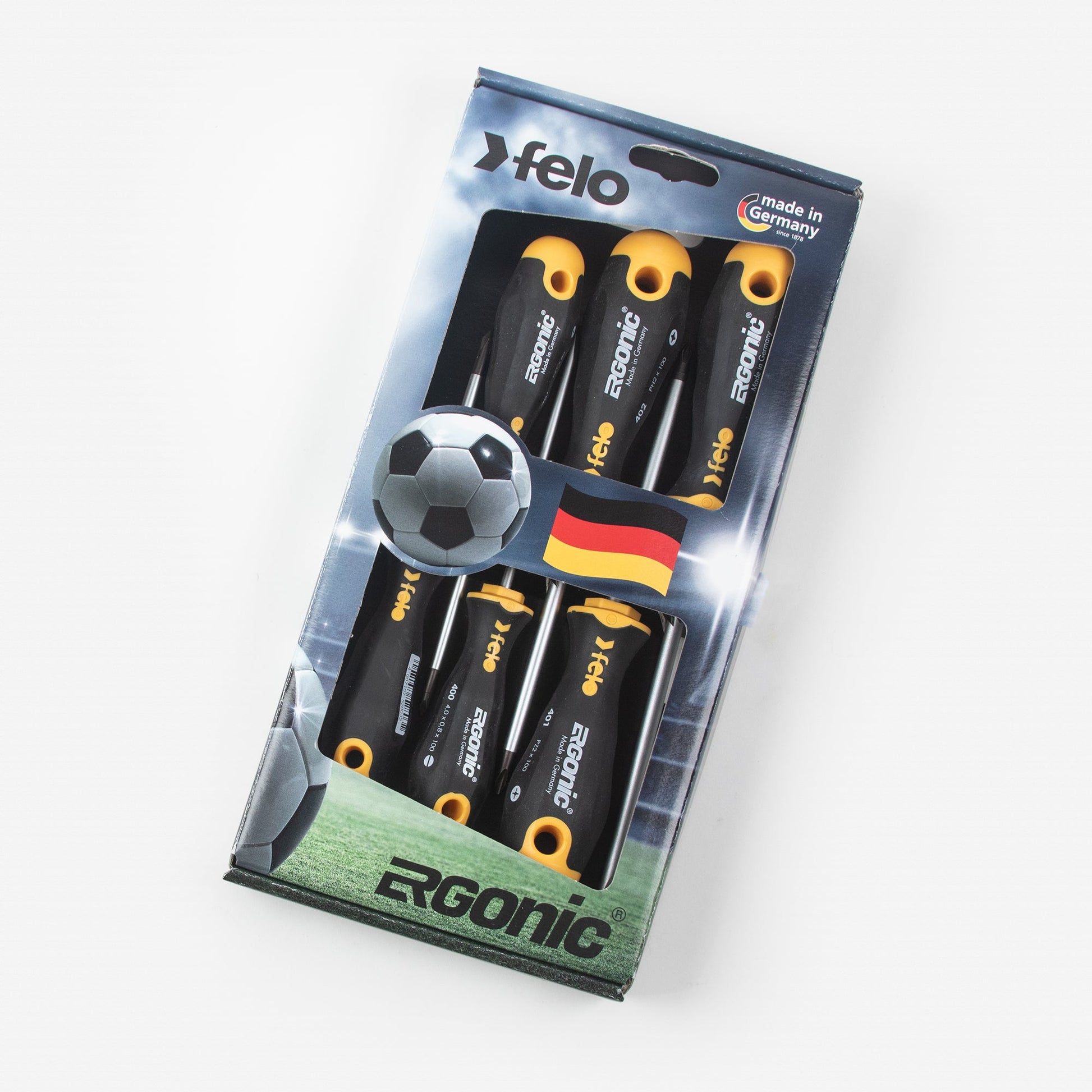 Limited Edition KC Tool x Felo Soccer Ergonic Screwdriver Set Plus Scarf - KCTSOCCER26 - KC Tool