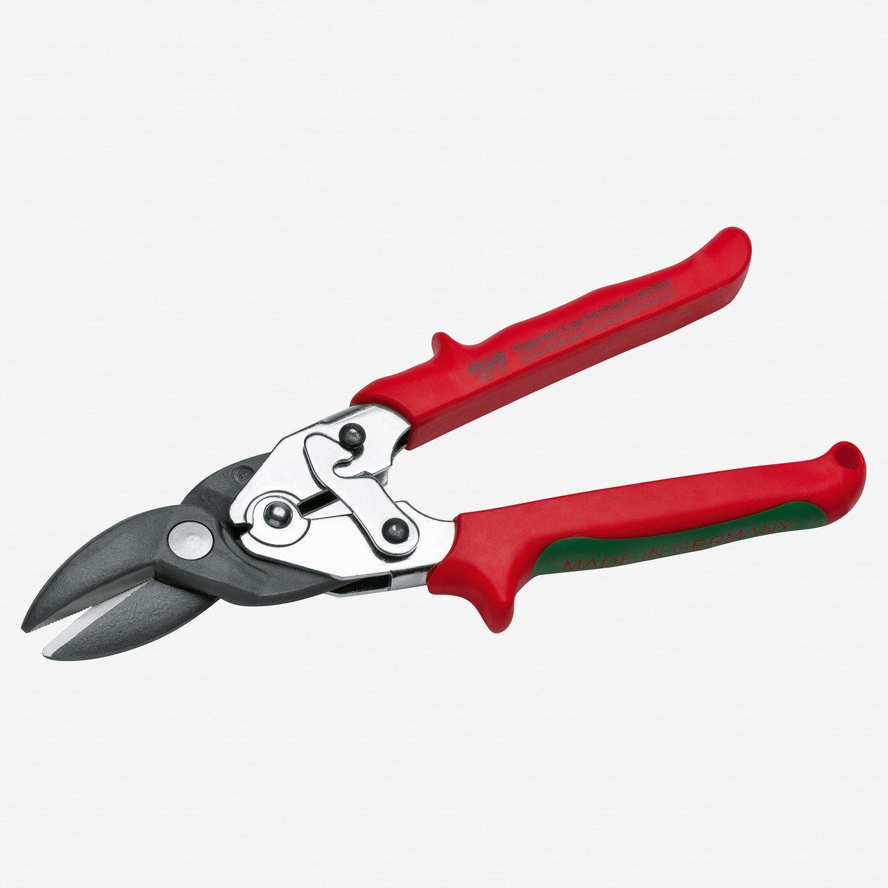 NWS 10" Shape Cutting Lever Tin Snips - Right Handed - N-067R-15-250 - KC Tool