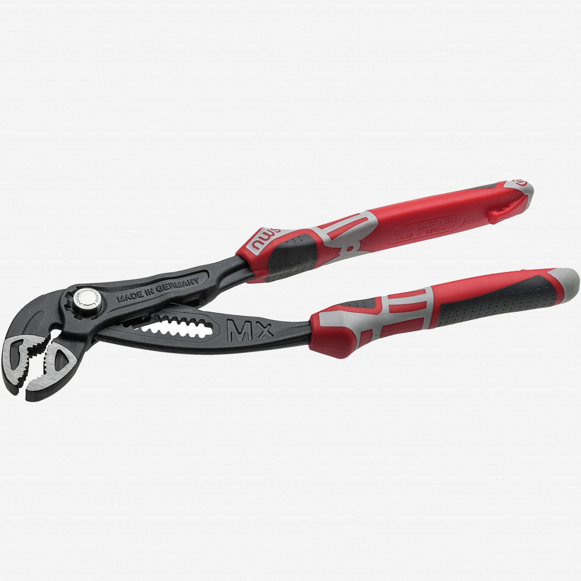 NWS 10" Waterpump Pliers Maxi Mx - TitanFinish - SoftGripp, Tethered Attachment - N-1660-69-250 - KC Tool