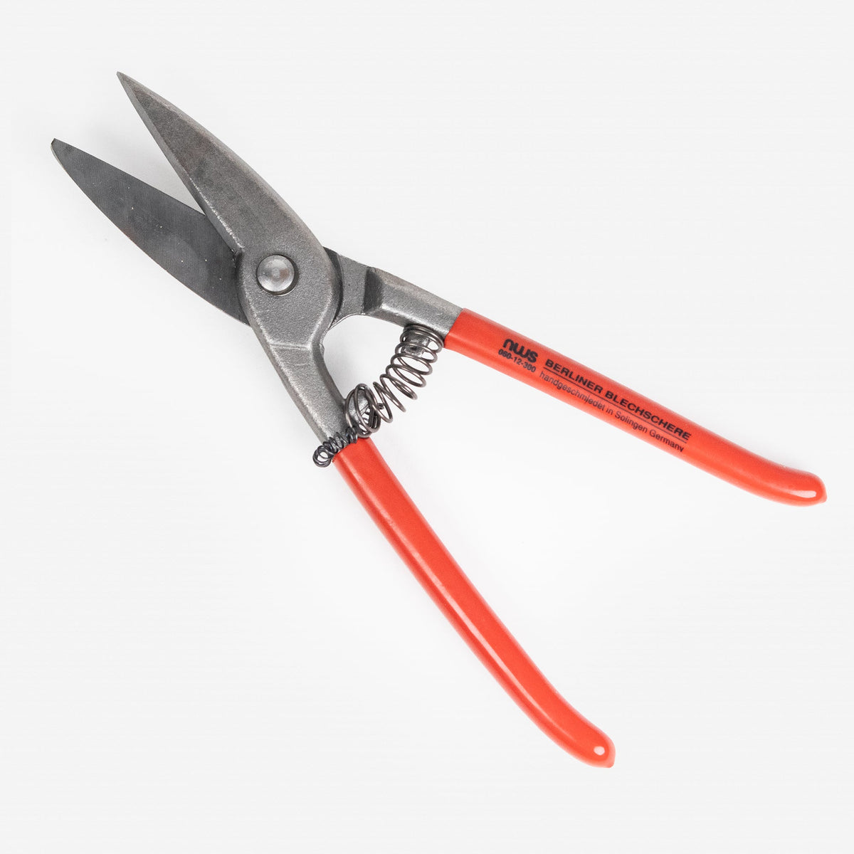 NWS 12" Berlin Pattern Tin Snips - Atramentized - Plastic Grip - N-060-12-300 - KC Tool