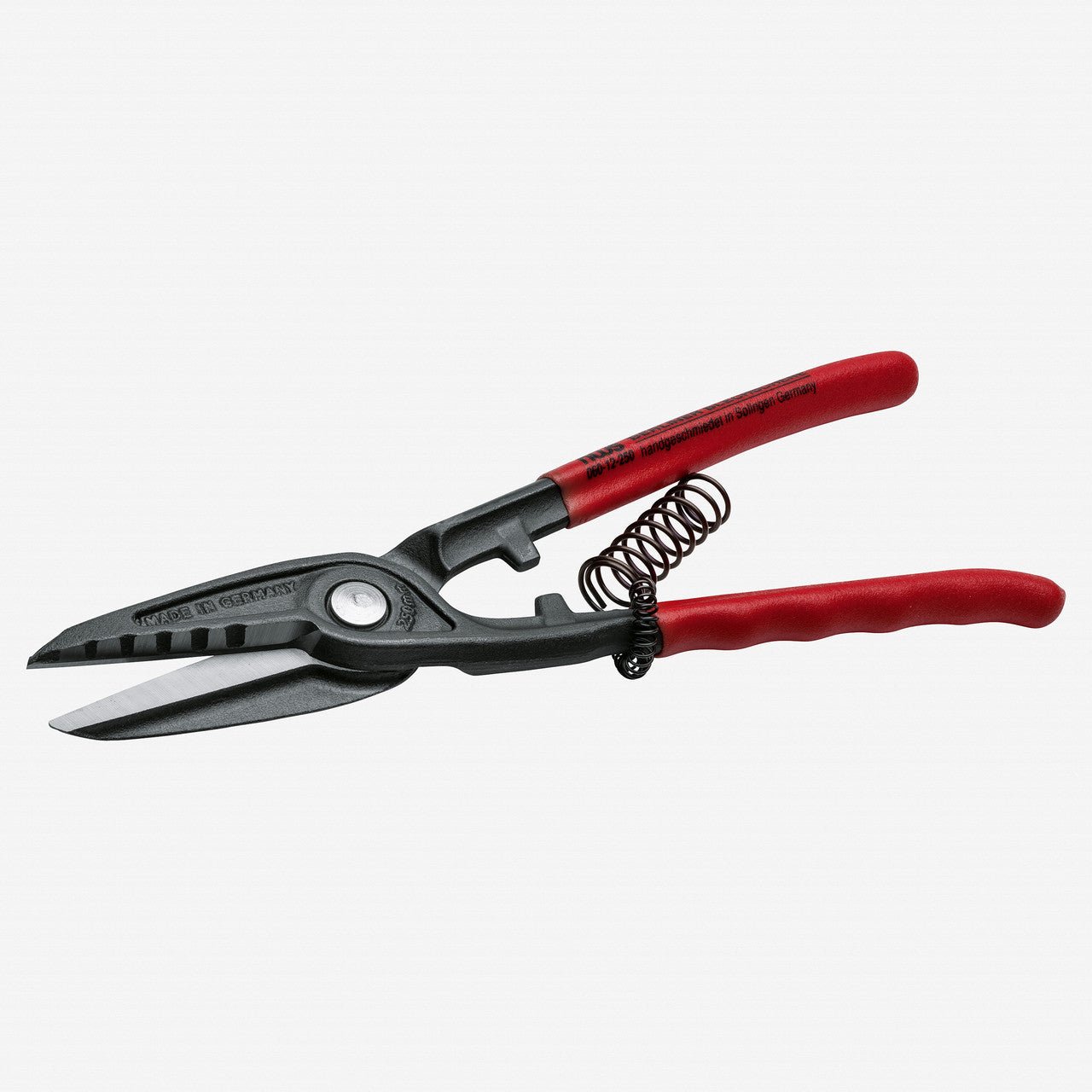 NWS 12" Berlin Pattern Tin Snips - Atramentized - Plastic Grip - N-060-12-300 - KC Tool