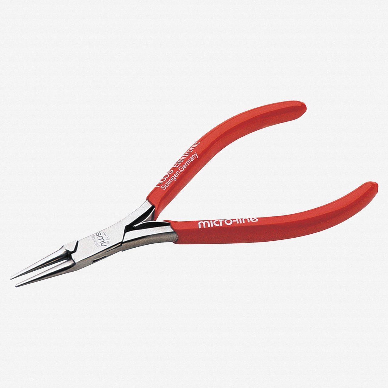NWS 4.25" Micro Round Nose Pliers - MicroFinish - Plastic Grip - N-021B-72-110 - KC Tool