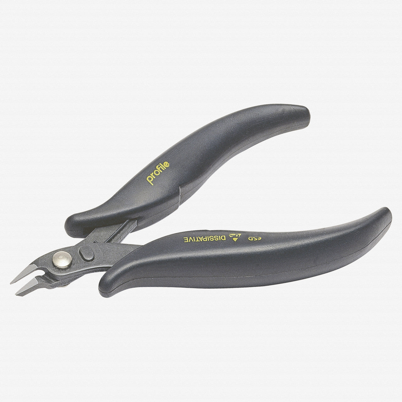 NWS 4.5" ESD Side Cutter - Flush Cut - 21 Degree - SoftGripp - N-2210-ESD-118 - KC Tool