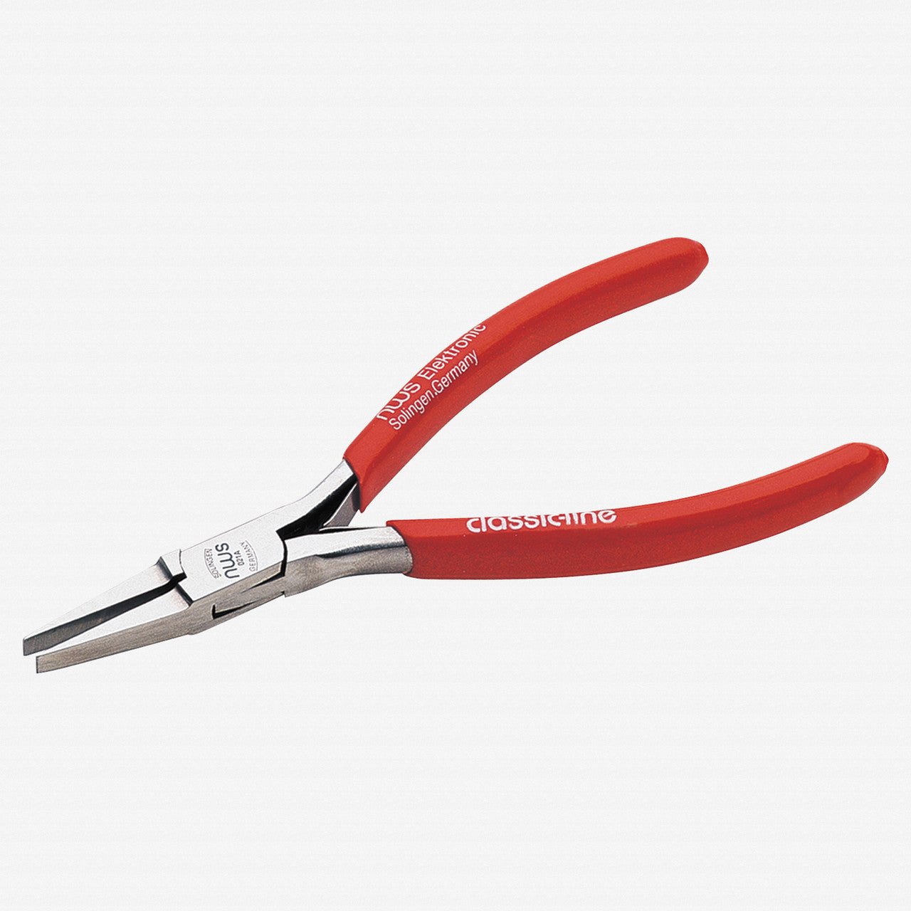 NWS 4.5" Flat Nose Pliers - MicroFinish - Plastic Grip - N-021A-72-115 - KC Tool