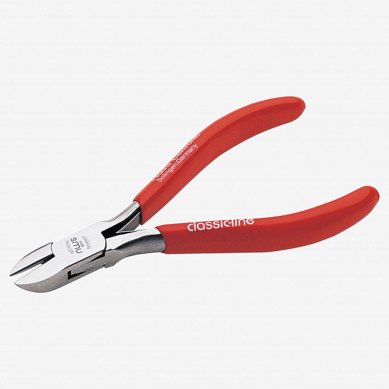 NWS 4.5" Side Cutter - Flush Cut - MicroFinish - Plastic Grip - N-021F-OW-72-115 - KC Tool