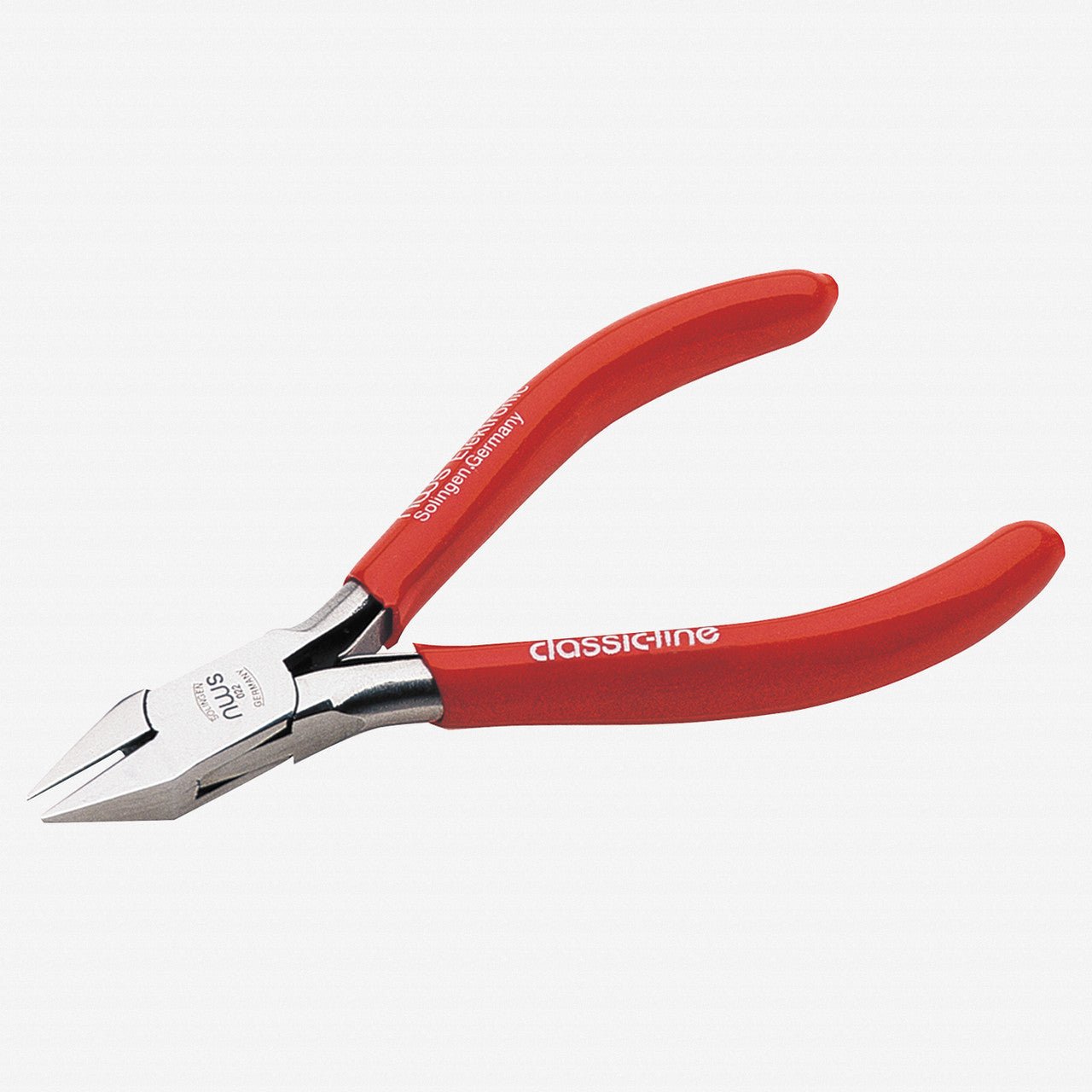 NWS 4.5" Side Cutter - Flush Cut - Slim Head - MicroFinish - Plastic Grip - N-022-OW-72-115 - KC Tool
