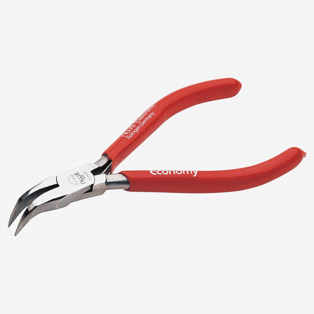 NWS 4.75" Bent Chain Nose Pliers - 45 Degree - MicroFinish - Plastic Grip - N-126G-72-120 - KC Tool