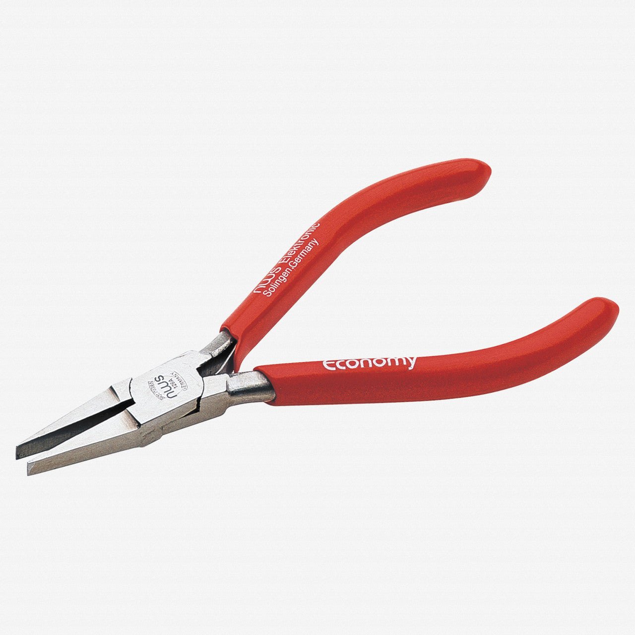 NWS 4.75" Flat Nose Pliers - MicroFinish - Plastic Grip - N-126A-72-120 - KC Tool