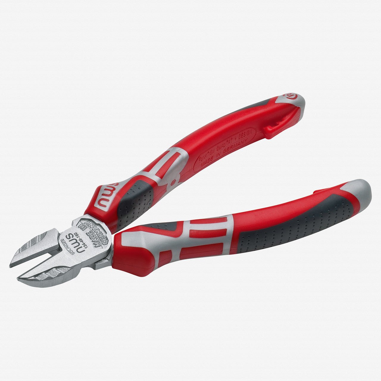 NWS 5.25" Side Cutter - Matte Chromium - SoftGripp, Tethered Attachment - N-134-49-130 - KC Tool