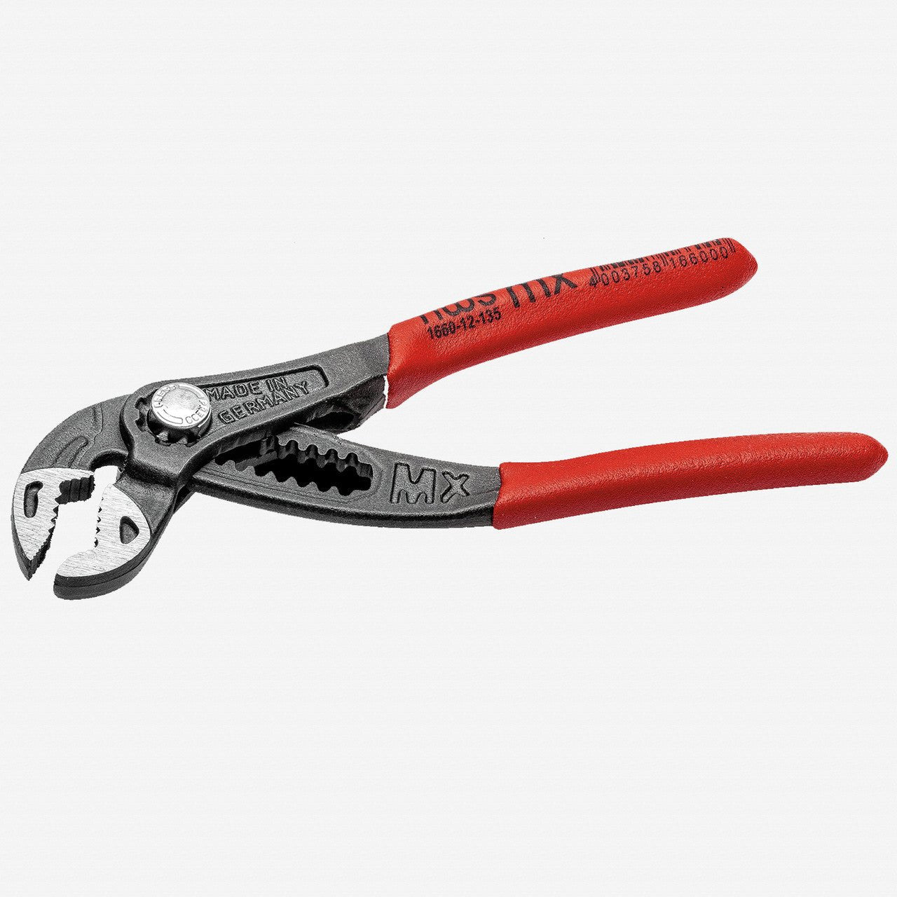 NWS 5.25" Waterpump Pliers Maxi Mx - Atramentized - Plastic Grip - N-1660-12-135 - KC Tool