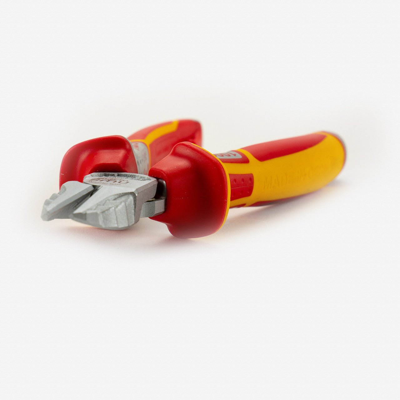 NWS 6.25" Side Cutter VDE - Matte Chromium - SoftGripp, Tethered Attachment - N-134-49-VDE-160 - KC Tool