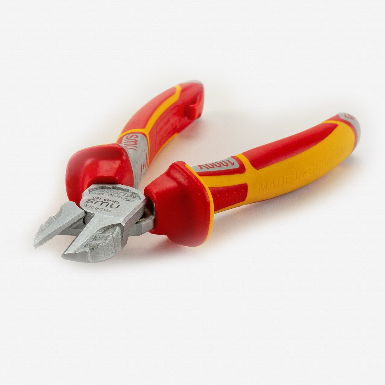 NWS 6.25" Side Cutter VDE - Matte Chromium - SoftGripp, Tethered Attachment - N-134-49-VDE-160 - KC Tool