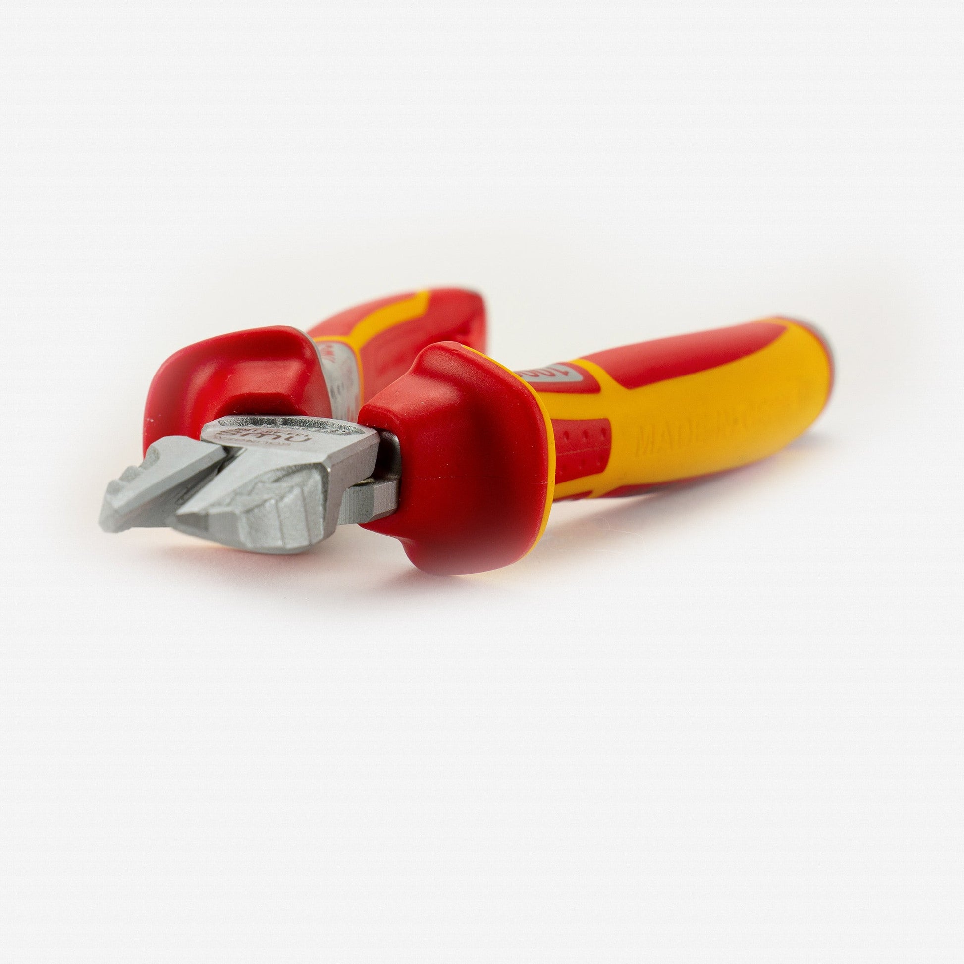 NWS 6.25" Side Cutter VDE - Matte Chromium - SoftGripp, Tethered Attachment - N-134-49-VDE-160 - KC Tool
