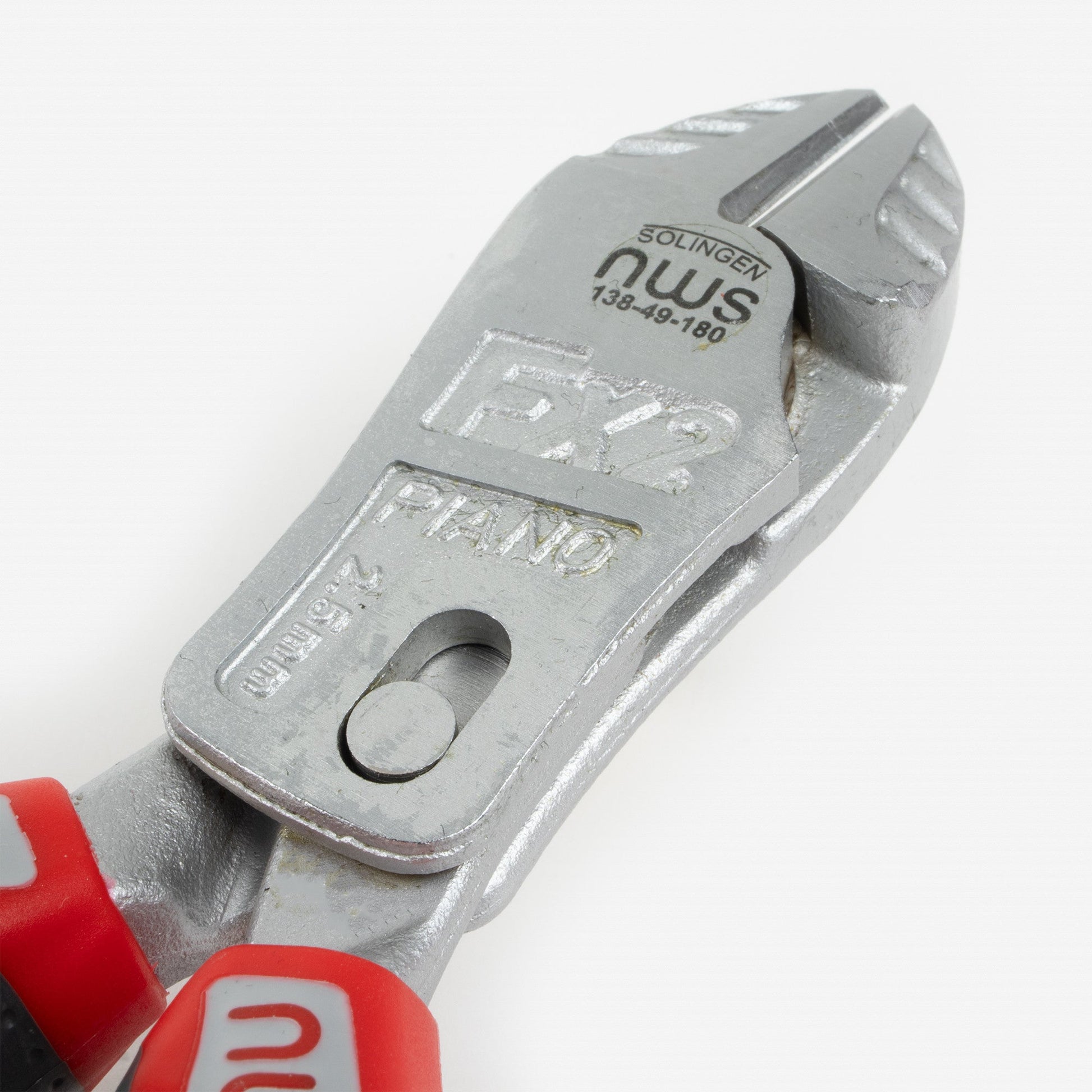 NWS 7" Heavy Duty Lever Side Cutter FantasticoPlus - Matte Chromium - SoftGripp, Tethered Attachment - N-138-49-180 - KC Tool