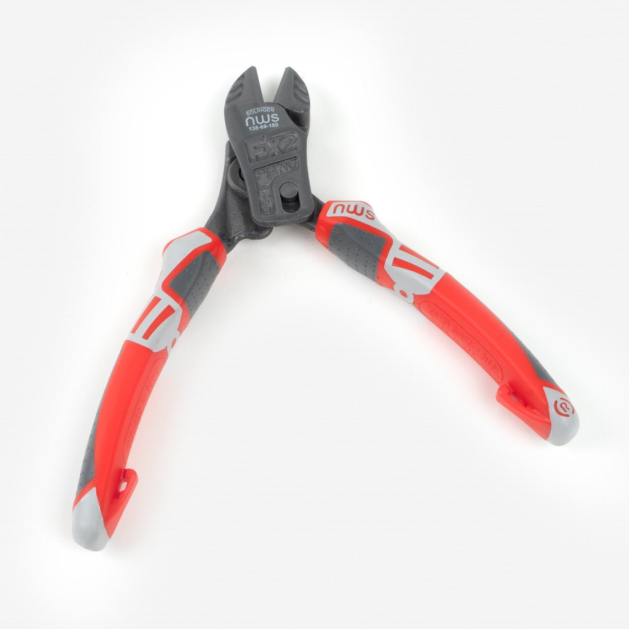 NWS 7" Heavy Duty Lever Side Cutter FantasticoPlus - TitanFinish - SoftGripp, Tethered Attachment - N-138-69-180 - KC Tool