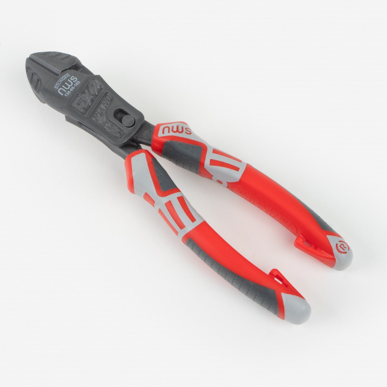 NWS 7" Heavy Duty Lever Side Cutter FantasticoPlus - TitanFinish - SoftGripp, Tethered Attachment - N-138-69-180 - KC Tool