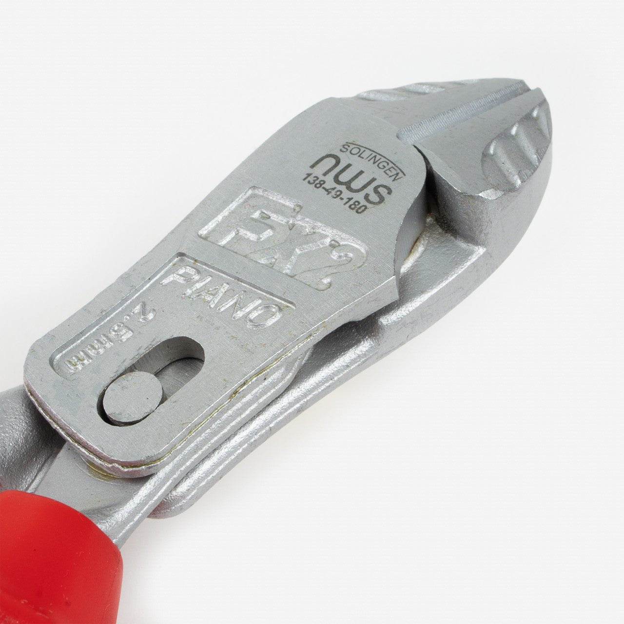 NWS 7" Heavy Duty Lever Side Cutter FantasticoPlus VDE - Matte Chromium - SoftGripp, Tethered Attachment - N-138-49-VDE-180 - KC Tool