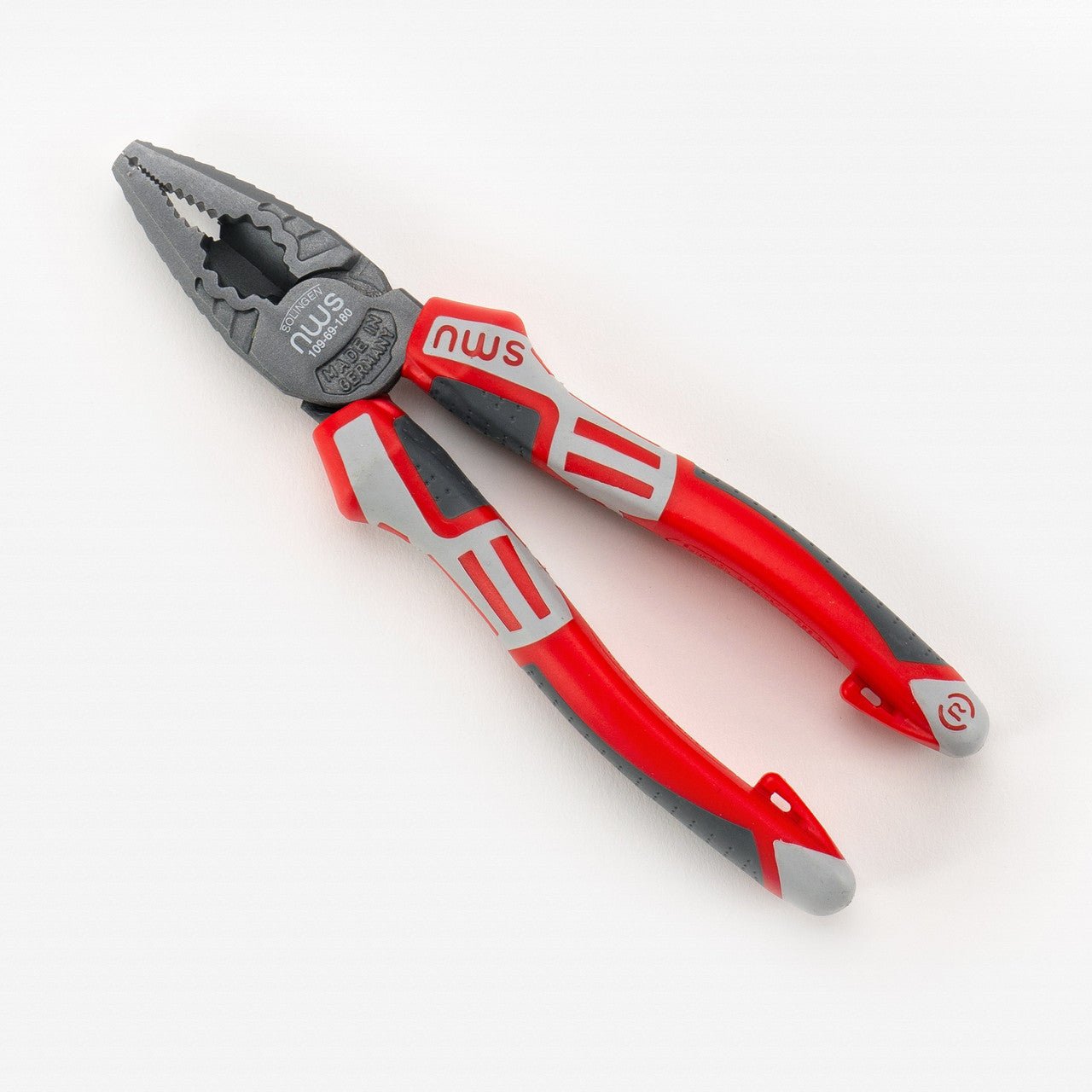 NWS 7" High Leverage Combination Pliers CombiMax - TitanFinish - SoftGripp, Tethered Attachment - N-109-69-180 - KC Tool