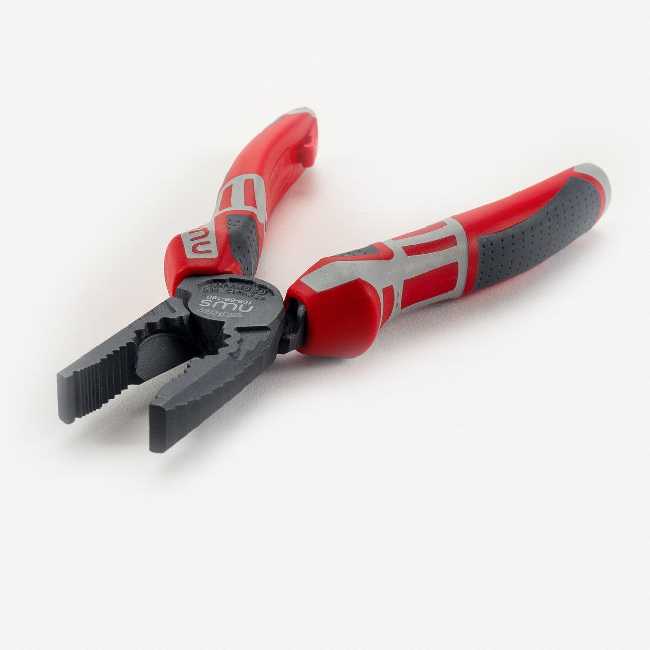 NWS 7" High Leverage Combination Pliers CombiMax - TitanFinish - SoftGripp, Tethered Attachment - N-109-69-180 - KC Tool