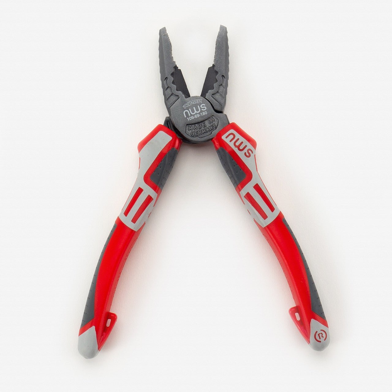 NWS 7" High Leverage Combination Pliers CombiMax - TitanFinish - SoftGripp, Tethered Attachment - N-109-69-180 - KC Tool