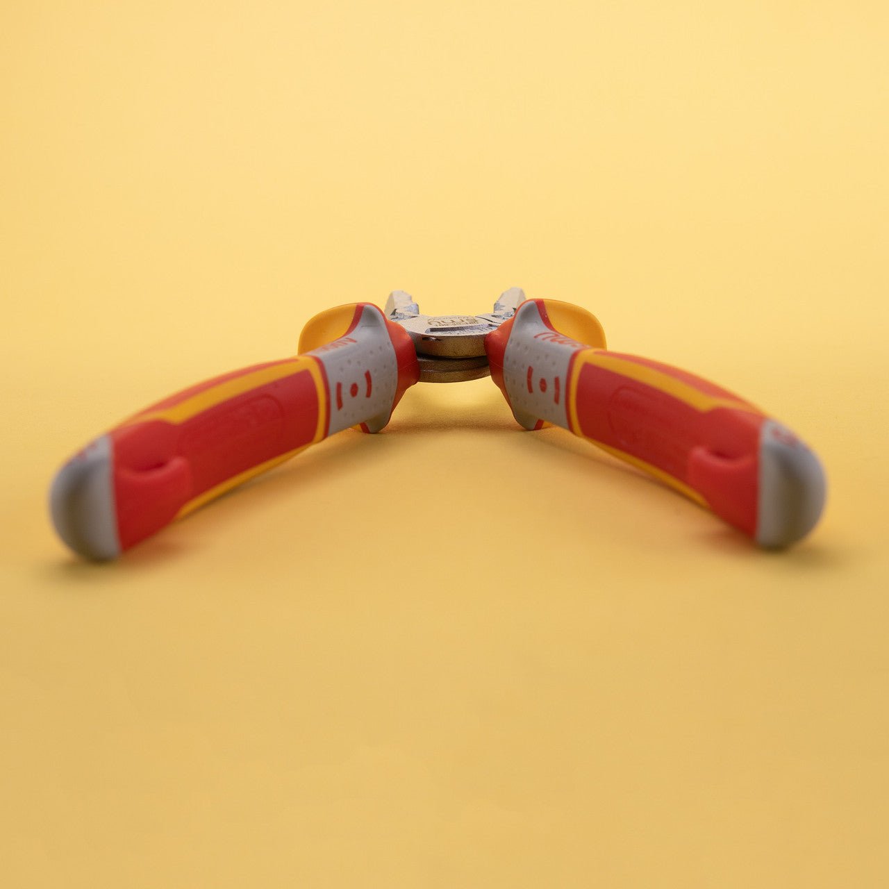 NWS 7" High Leverage Combination Pliers CombiMax VDE - Matte Chromium - SoftGripp, Tethered Attachment - N-109-49-VDE-180 - KC Tool