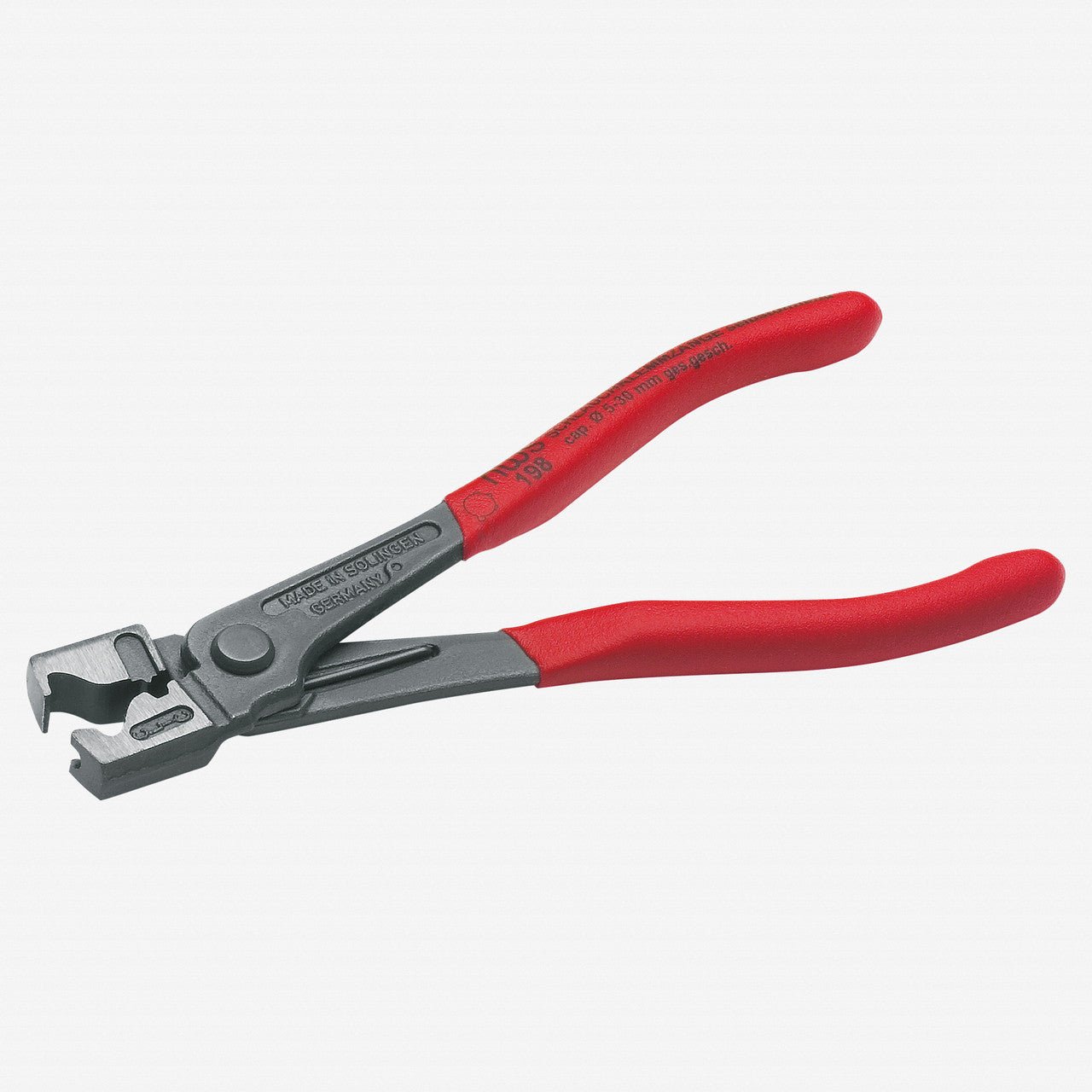 NWS 7" Hose Clip Pliers ClicClac - Atramentized - Plastic Grip - N-198F-12-175 - KC Tool