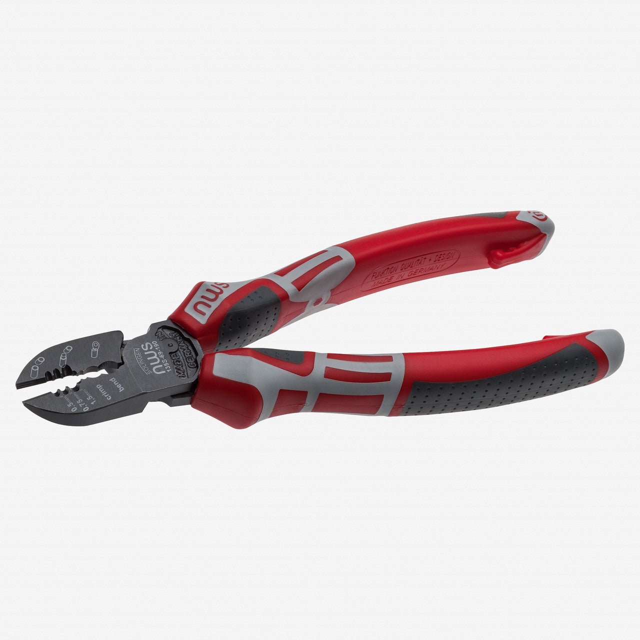 NWS 7.5" Universal Side Cutter for vehicle electronic - TitanFinish - SoftGripp, Tethered Attachment - N-135S-69-190 - KC Tool