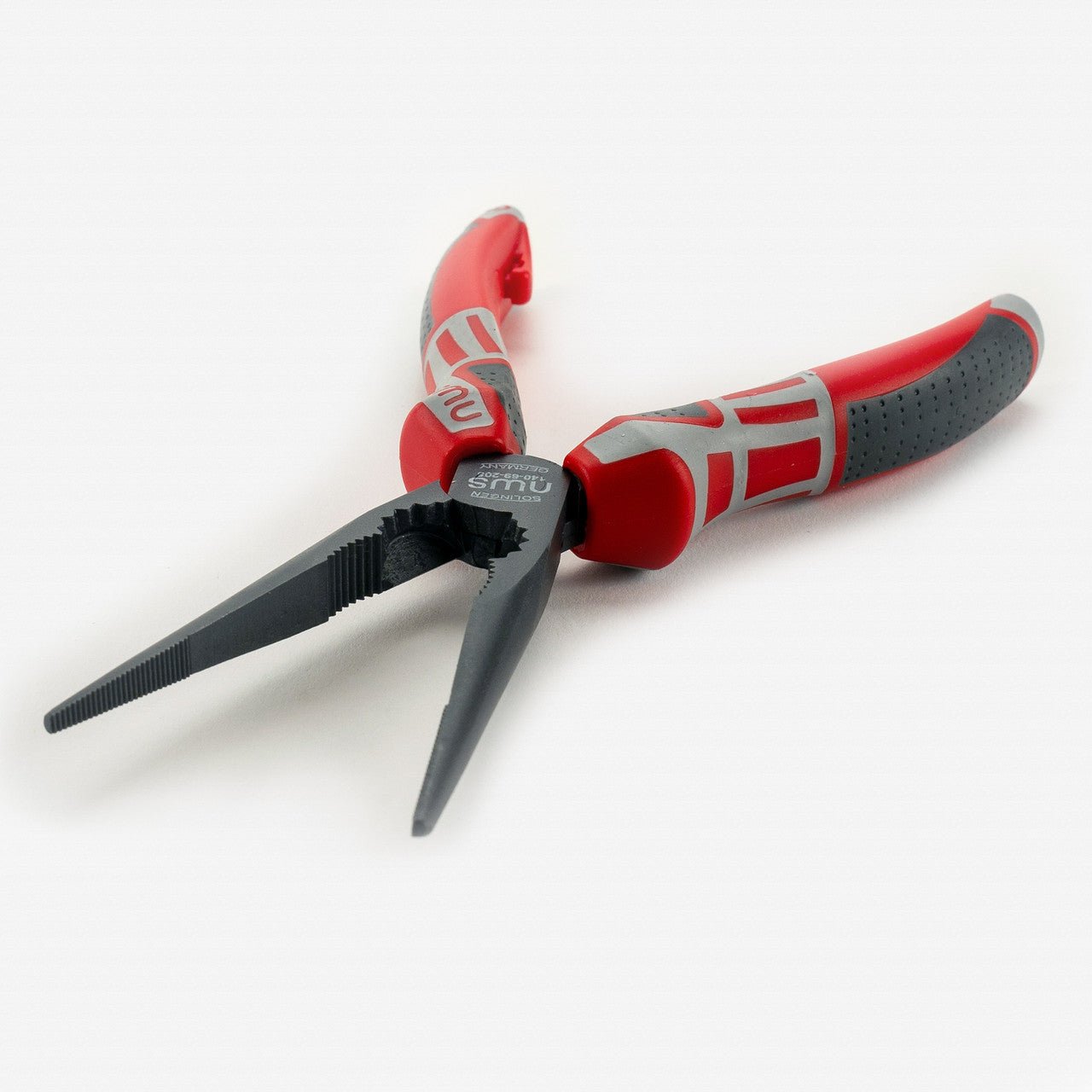 NWS 8" Chain Nose Pliers (Radio Pliers) - TitanFinish - SoftGripp, Tethered Attachment - N-140-69-205 - KC Tool