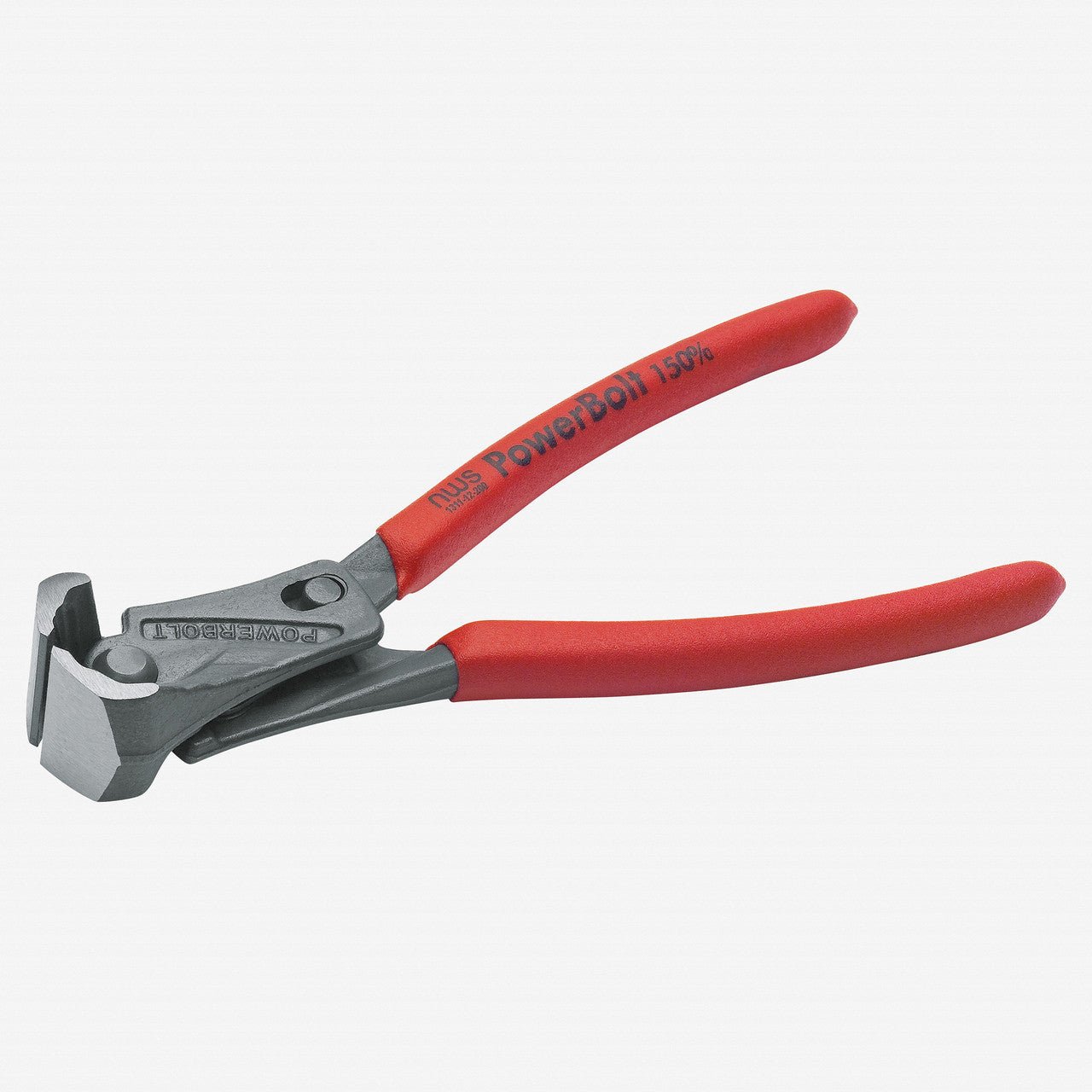 NWS 8" Heavy Duty Lever End Cutting Nipper PowerBolt - Atramentized - Plastic Grip - N-1311-12-200 - KC Tool