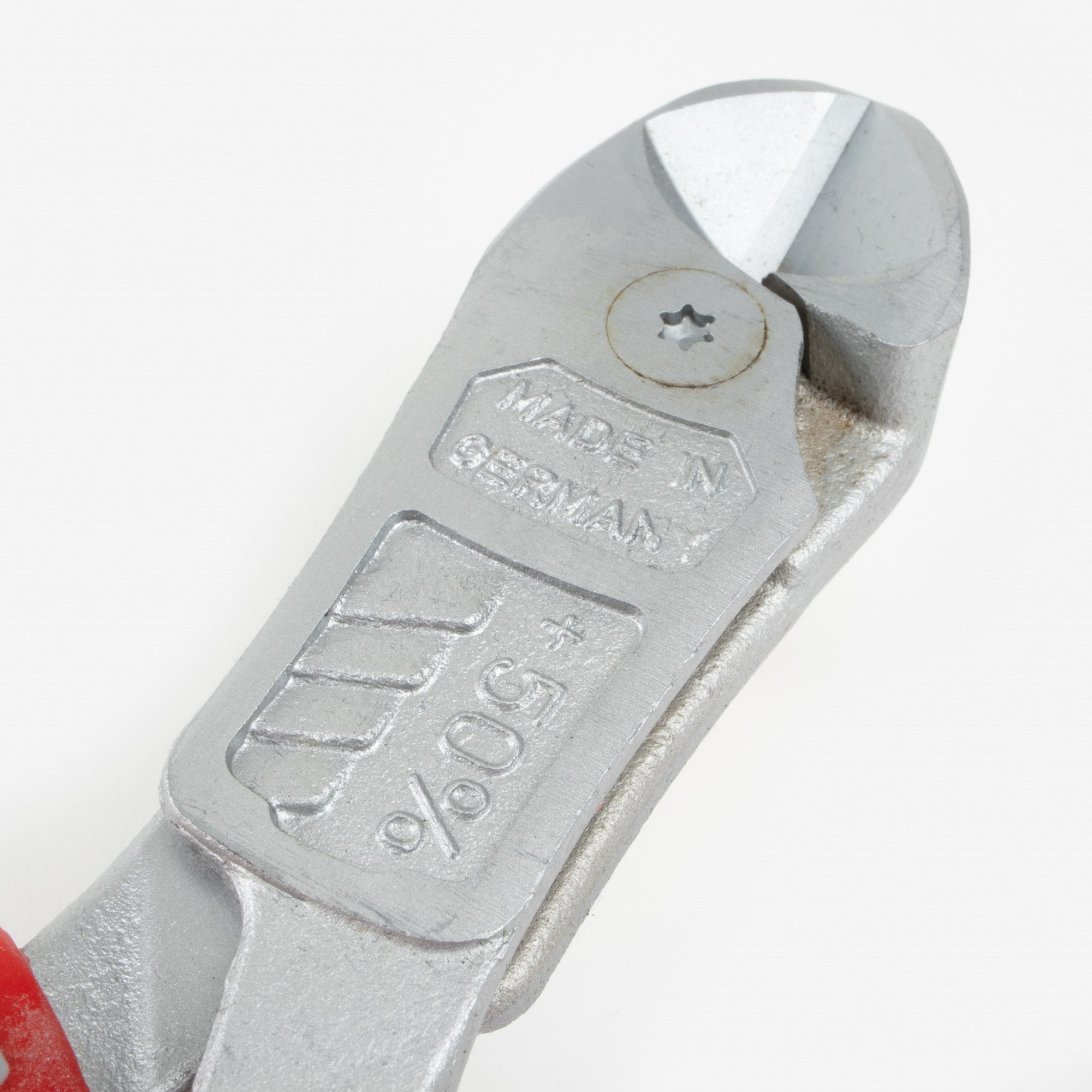 NWS 8" Heavy Duty Lever Side Cutter FantasticoPlus - Matte Chromium - SoftGripp, Tethered Attachment - N-138-49-200 - KC Tool