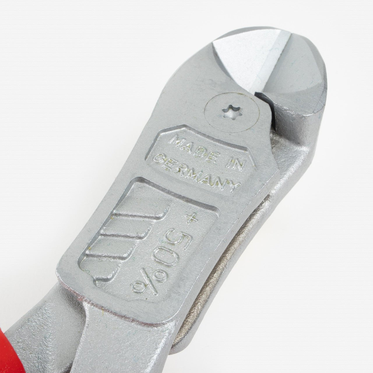 NWS 8" Heavy Duty Lever Side Cutter FantasticoPlus VDE - Matte Chromium - SoftGripp, Tethered Attachment - N-138-49-VDE-200 - KC Tool