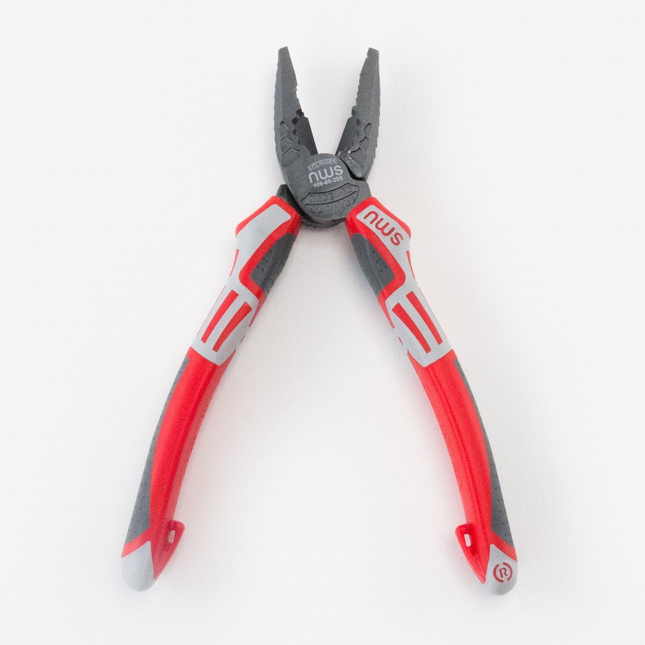 NWS 8" High Leverage Combination Pliers CombiMax - TitanFinish - SoftGripp, Tethered Attachment - N-109-69-205 - KC Tool