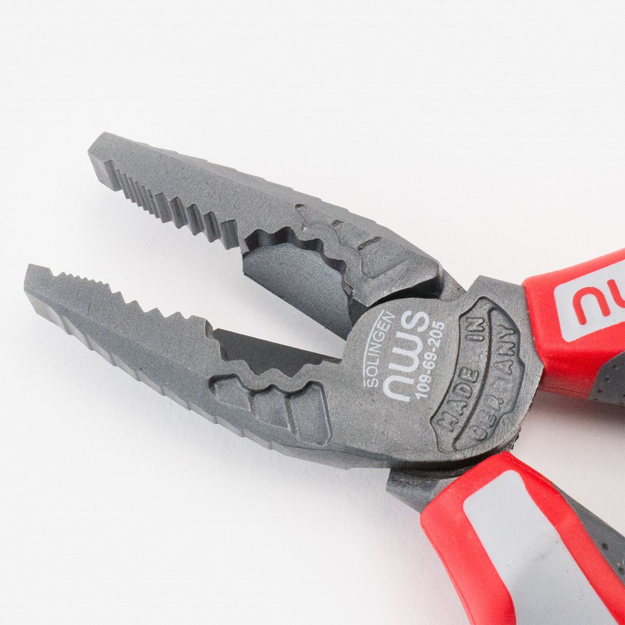 NWS 8" High Leverage Combination Pliers CombiMax - TitanFinish - SoftGripp, Tethered Attachment - N-109-69-205 - KC Tool