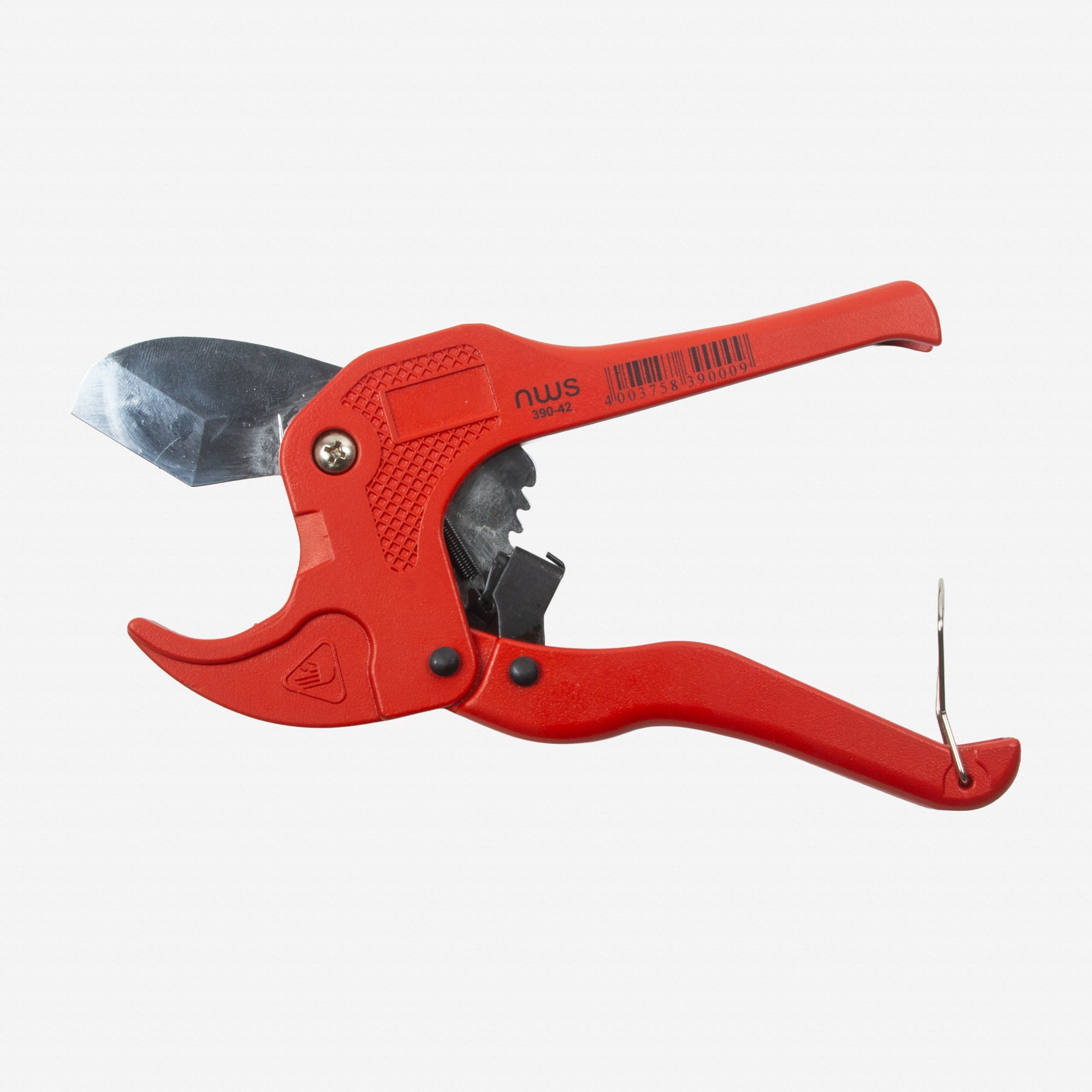 NWS 8" Plastic Pipe Cutter - Matte Chromium - Plastic Grip - N-390-42 - KC Tool