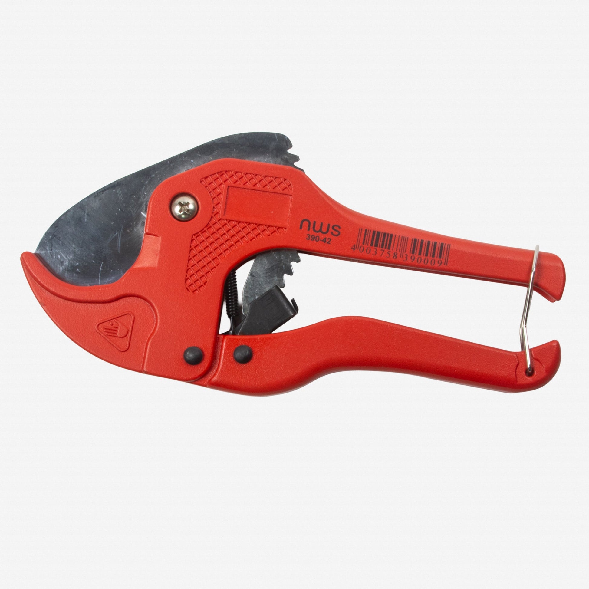 NWS 8" Plastic Pipe Cutter - Matte Chromium - Plastic Grip - N-390-42 - KC Tool